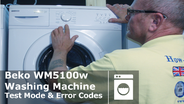 Beko WM5100W & WM5100S test mode and error codes