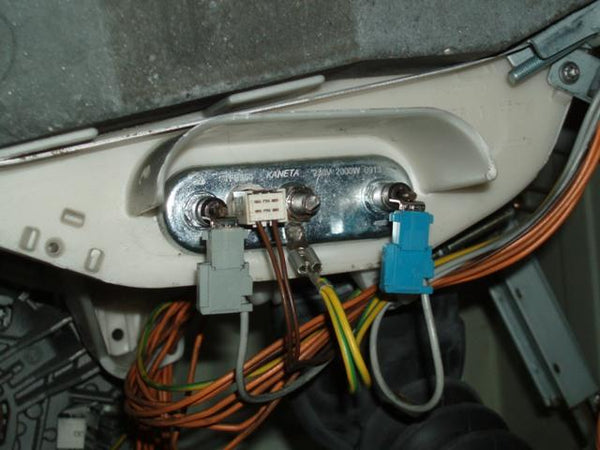 How to fit the new element and thermostat to this Bosch, Neff or Siemens washing machine.