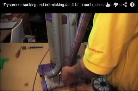 Dyson not sucking and not picking up dirt.