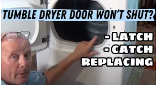 Candy Tumble Dryer Door Won’t Shut & Start | How To Replace Candy Tumble Dryer Door Latch Or Catch