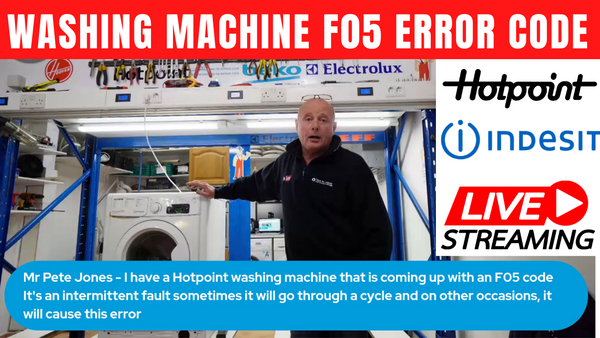 Hotpoint WMd962 Washing Machine F05 Error code not emptying