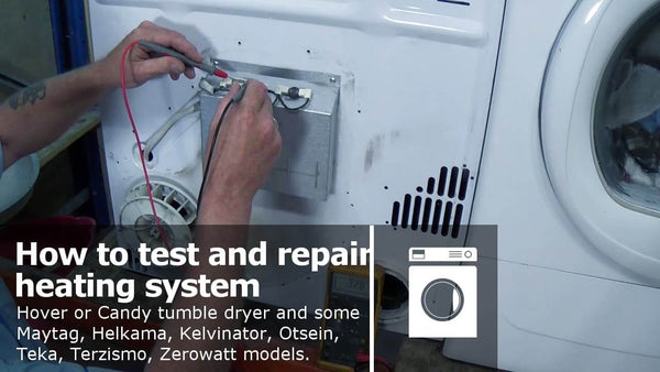 Tumble dryer not heating Hoover Candy diagnosing fault and repair