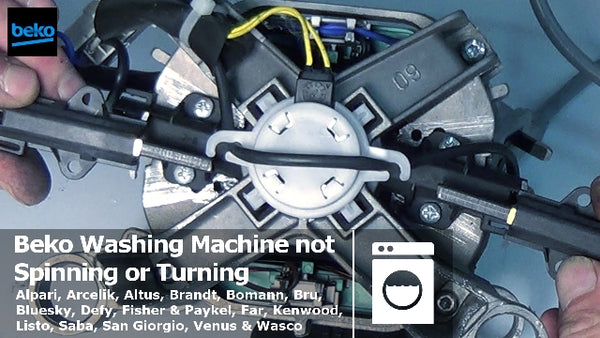How to replace Beko Washing Machine Motor Carbon Brushes