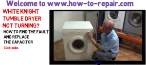 Tumble dryer is not turning? How to find the fault and replace motor capacitor