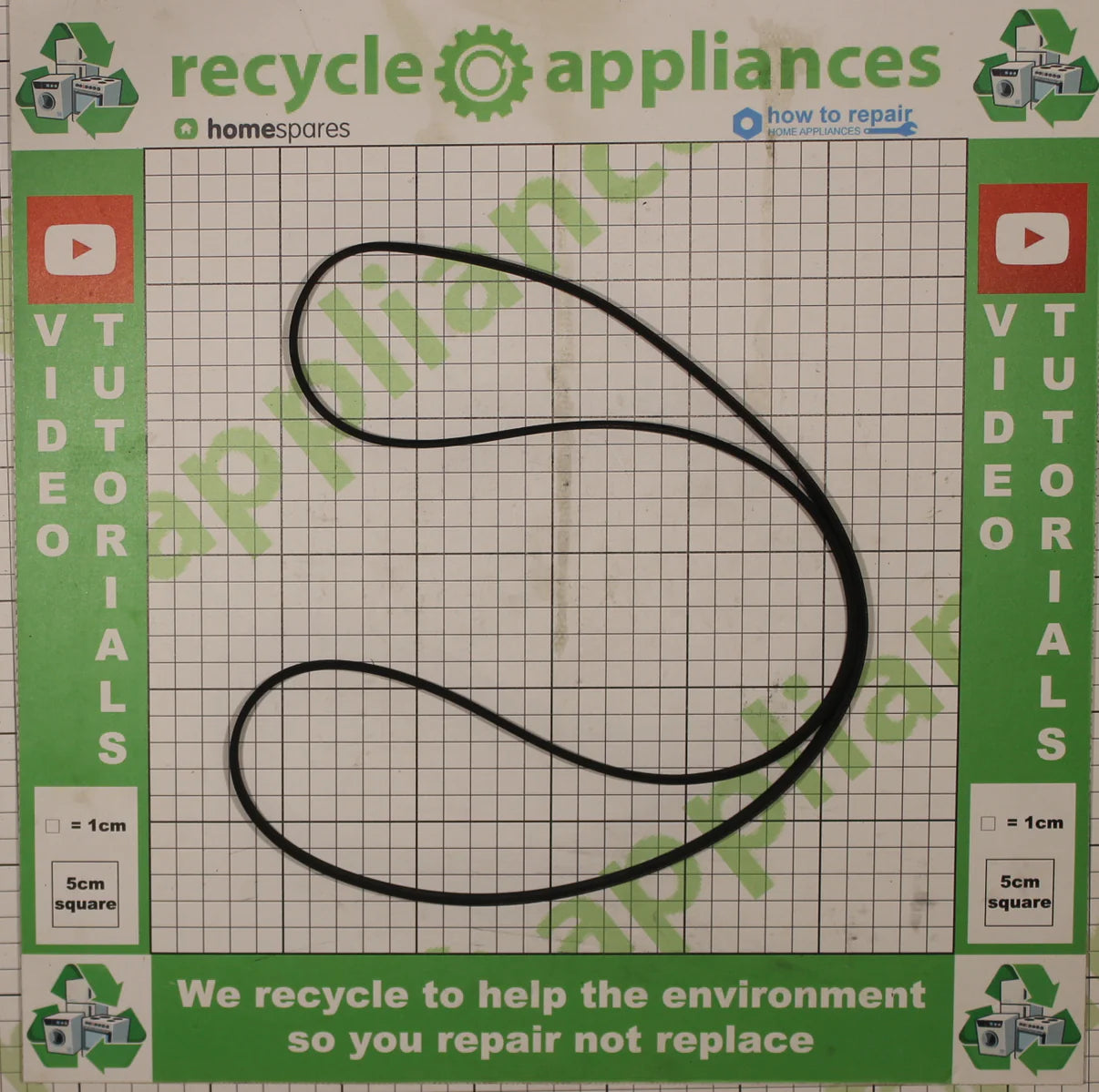Bosch Neff Siemens Washing machine Poly-Vee Drive Belt - 1180 4 rib 5420004661