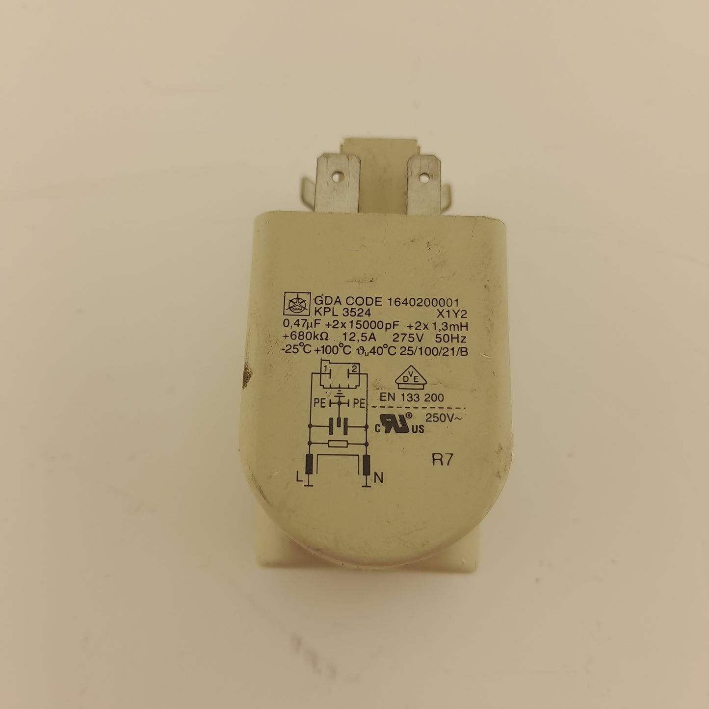 Hotpoint Washing Machine Mains Interference Filter C00201333