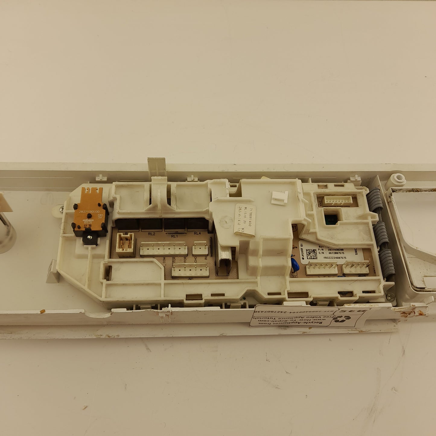 Beko WMB71642W Program PCB Printed Circuit Board 2427807430 With Facia Panel 2899409564