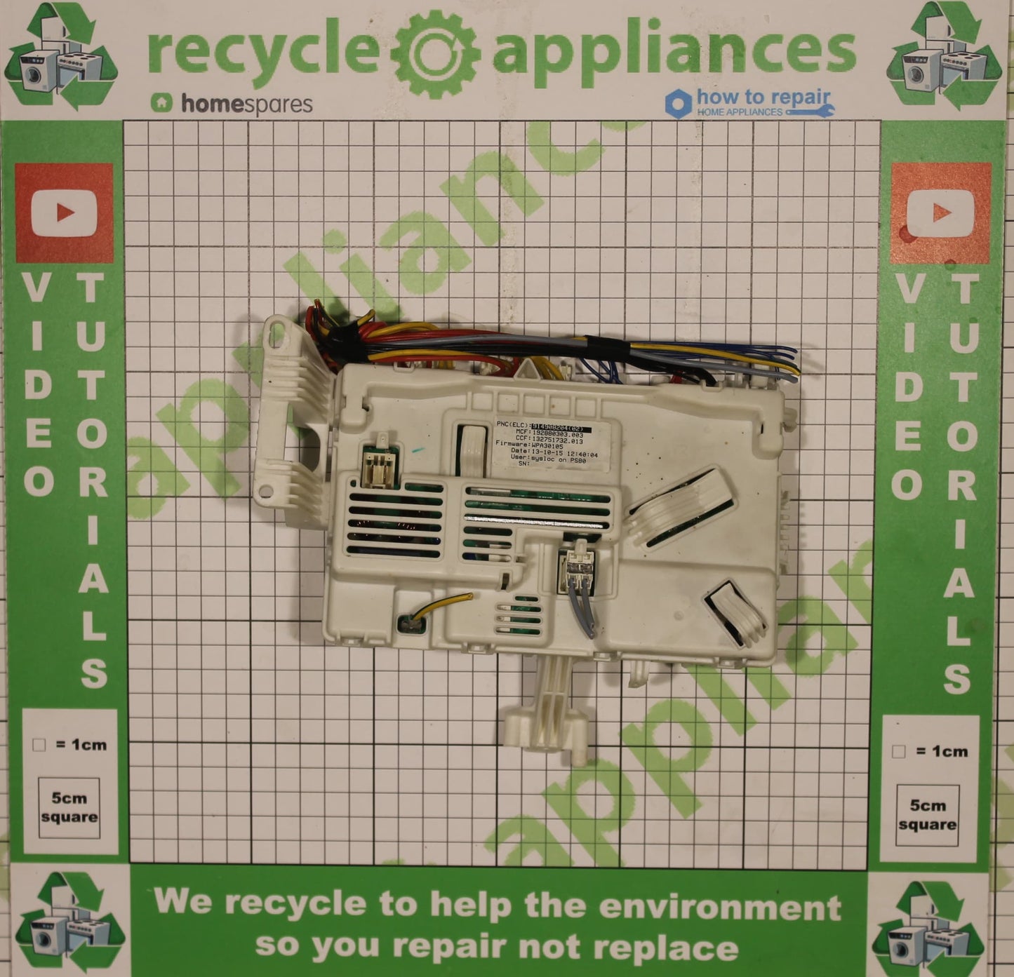 Washing Machine Control Panel Printed Circuit Board 973914908204022