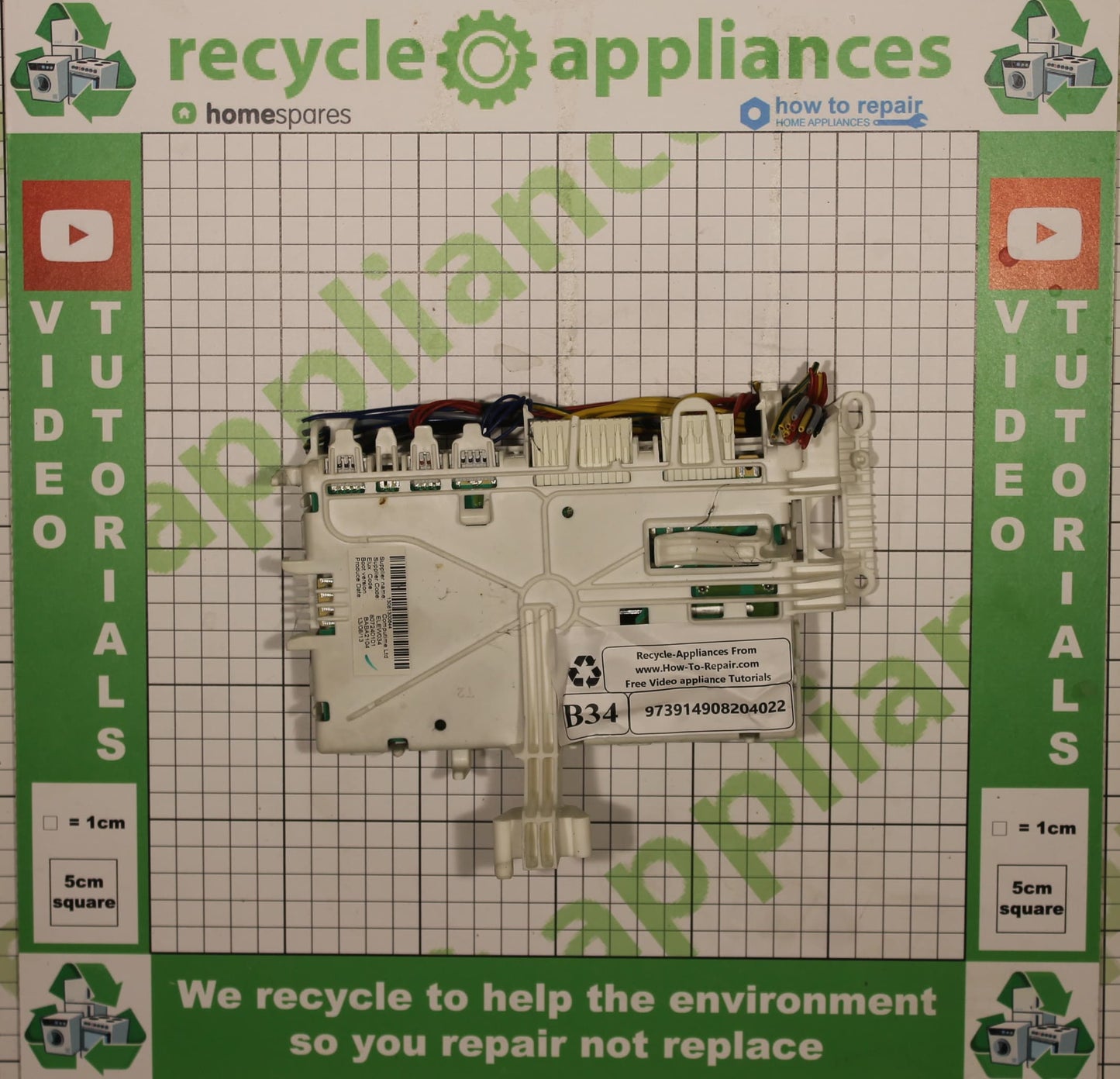 Washing Machine Control Panel Printed Circuit Board 973914908204022