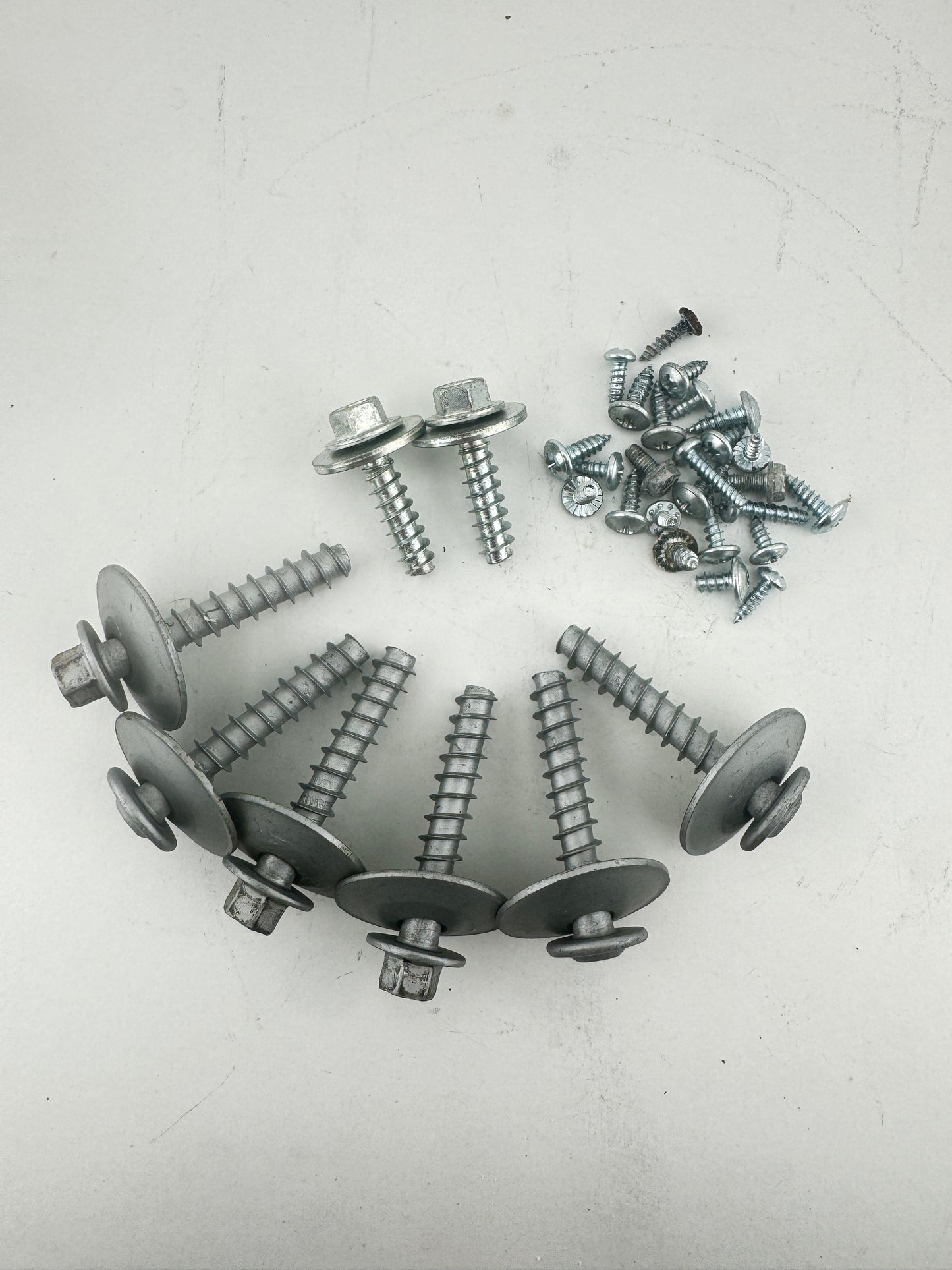 Bag Of Assorted Screws From a Hotpoint NSWF742UBSUK