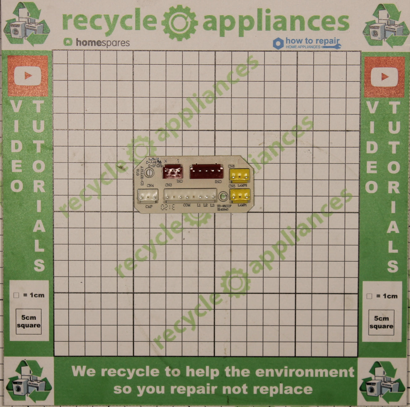 Cookology Midea Cooker Hood PCB Connection Block