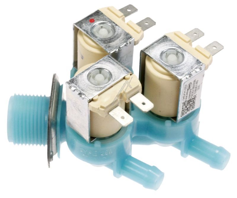 Samsung Cold Water Triple Solenoid Inlet Valve : Elbi C-451/20-B18 180Deg. 12 Bore Outlets / Tag Fit DC6200233B