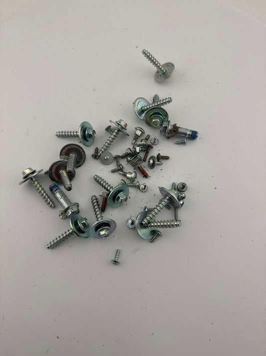 Samsung Washing Machine assorted bag of screws from scrapped machine