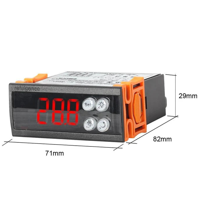 Elitech UECS-16 Black Fascia One-Way Output Digital Temperature Controller, Cooling or Heating Mode, Direct Drive Single-phase 1.5HP Compressor