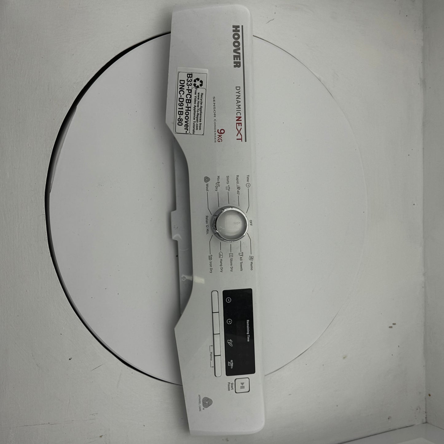 Tumble Dryer PCB: Bitron 15009834.02 40009035 30414171 came of Hoover DNC D91B-80