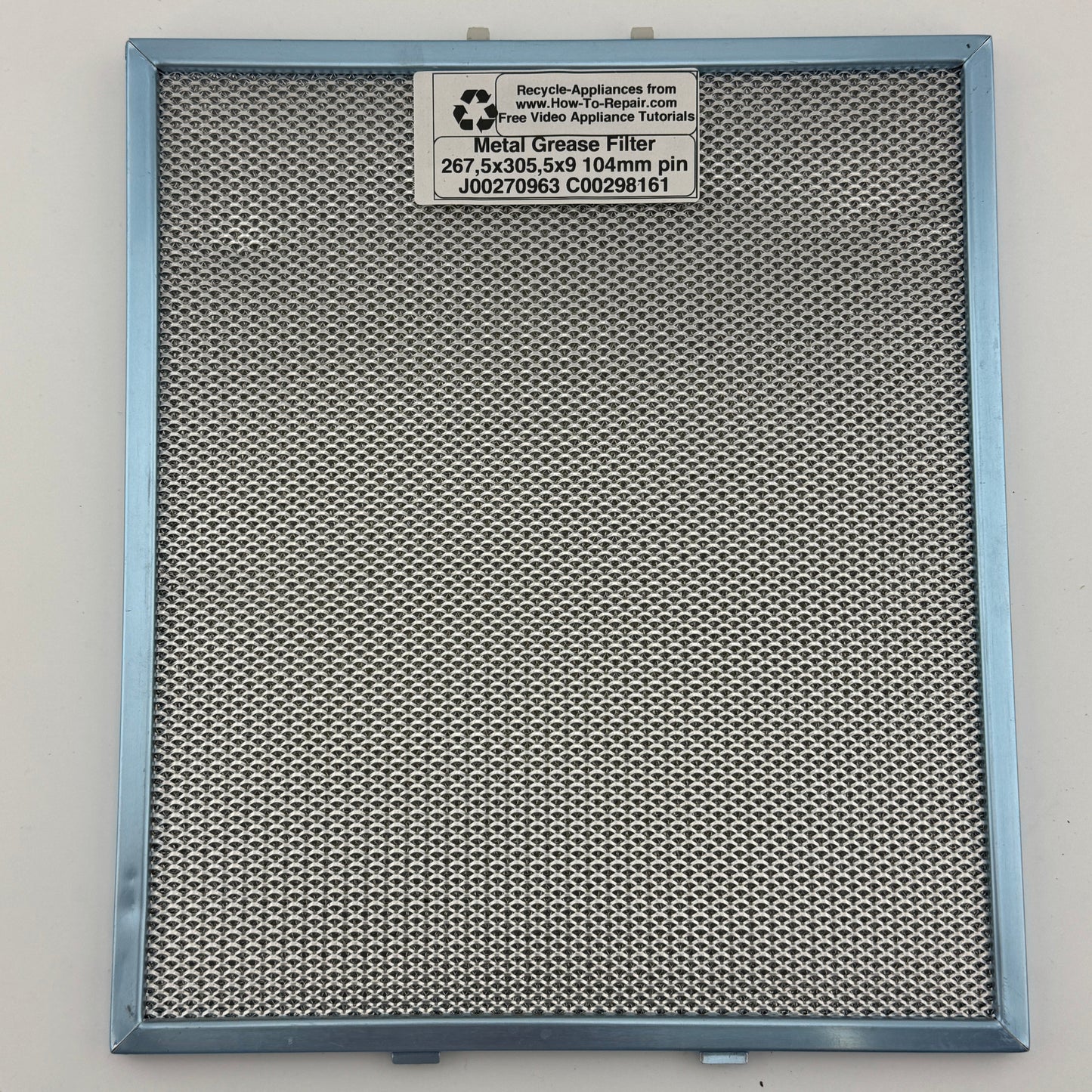 Hotpoint Indesit Whirlpool Extractor Cooker Hood Metal Mesh Grease Filter C00298161