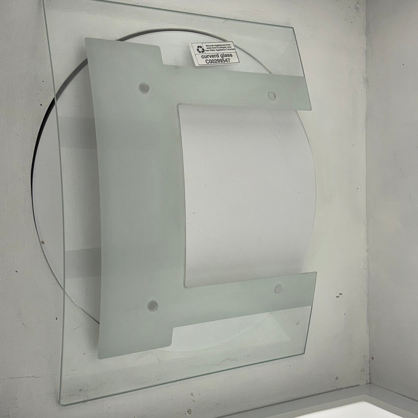 Cooker Hood Extractor Merloni (Indesit Group) Glass Curved Canopy C00299547