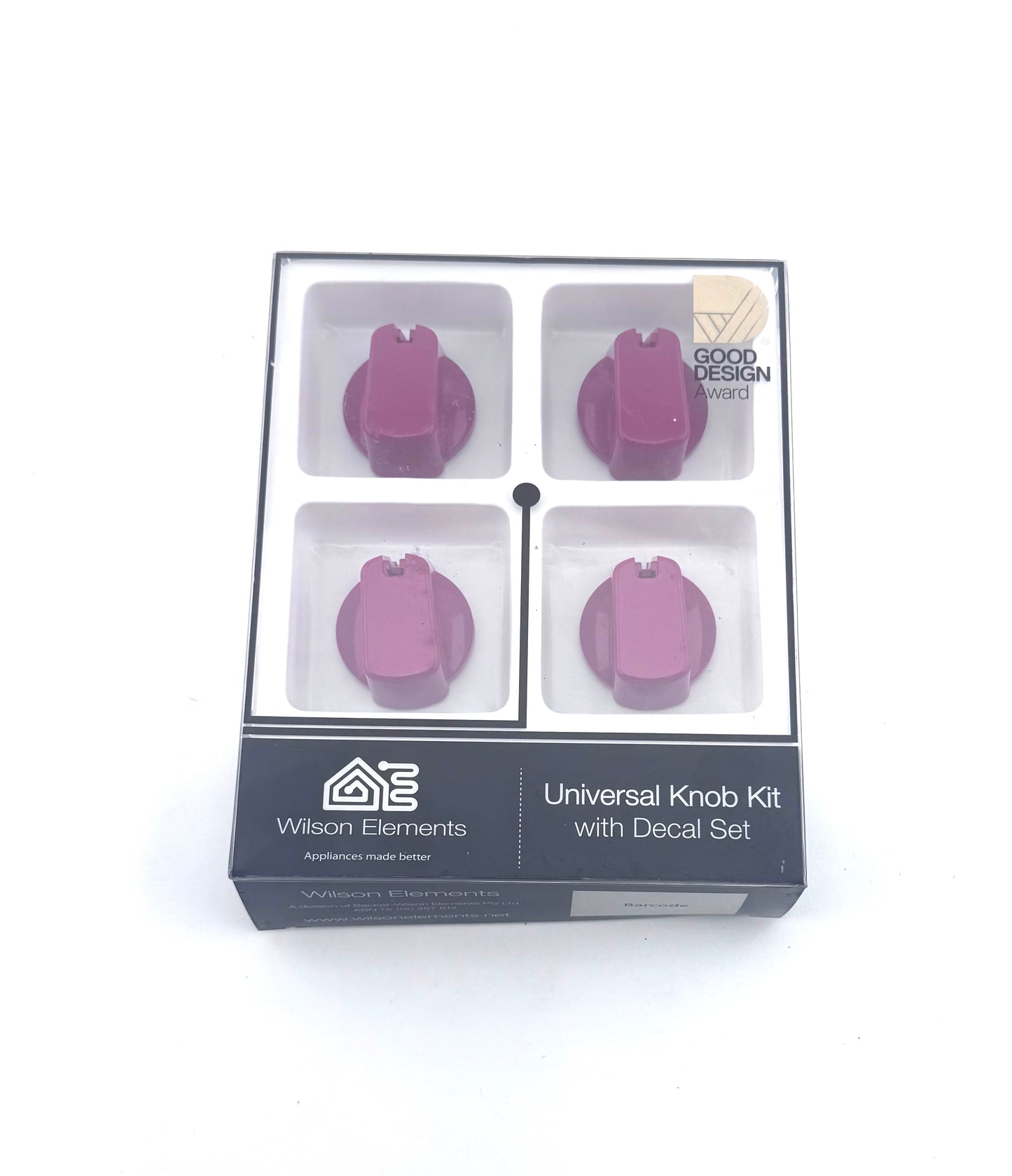 Universal Red 40mm Cooker Control Knob Pack of 4 with Decal Set