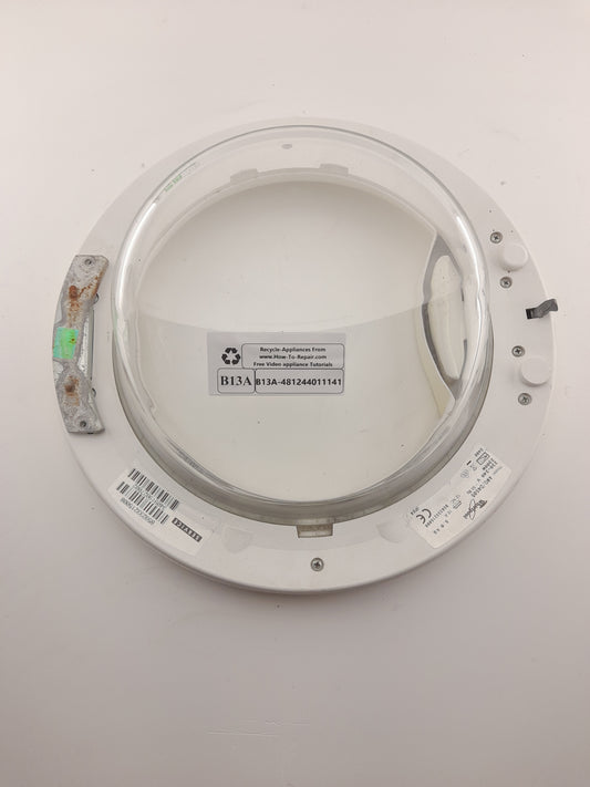 Whirlpool Washing Machine, Door Frame, Glass, Hinge 481244011141
