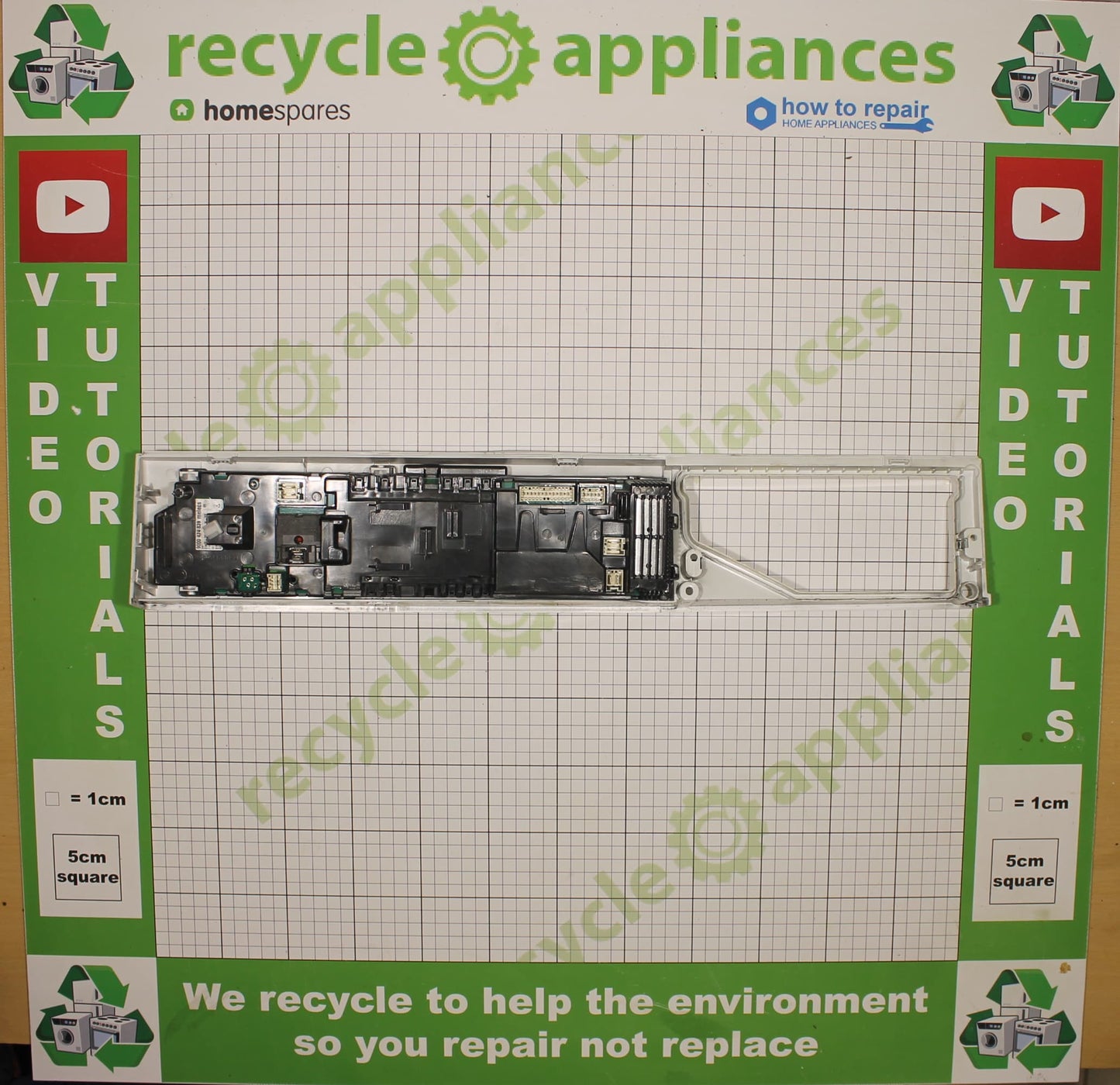 Bosch WAQ283S0GB Washing Machine Control Panel Printed Circuit Board And Facial