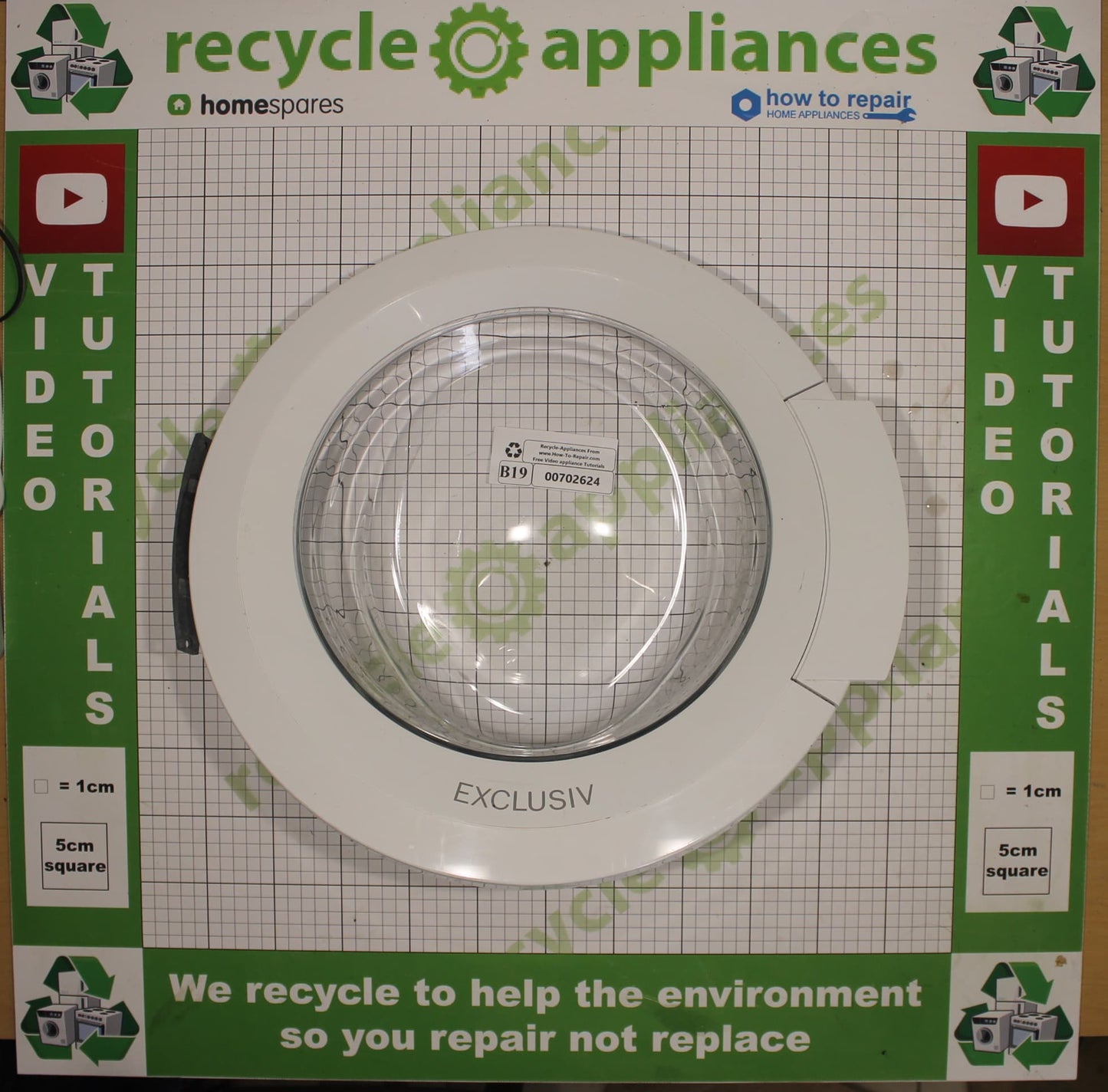 Bosch Avantixx Washing Machine Door Complete 00702624