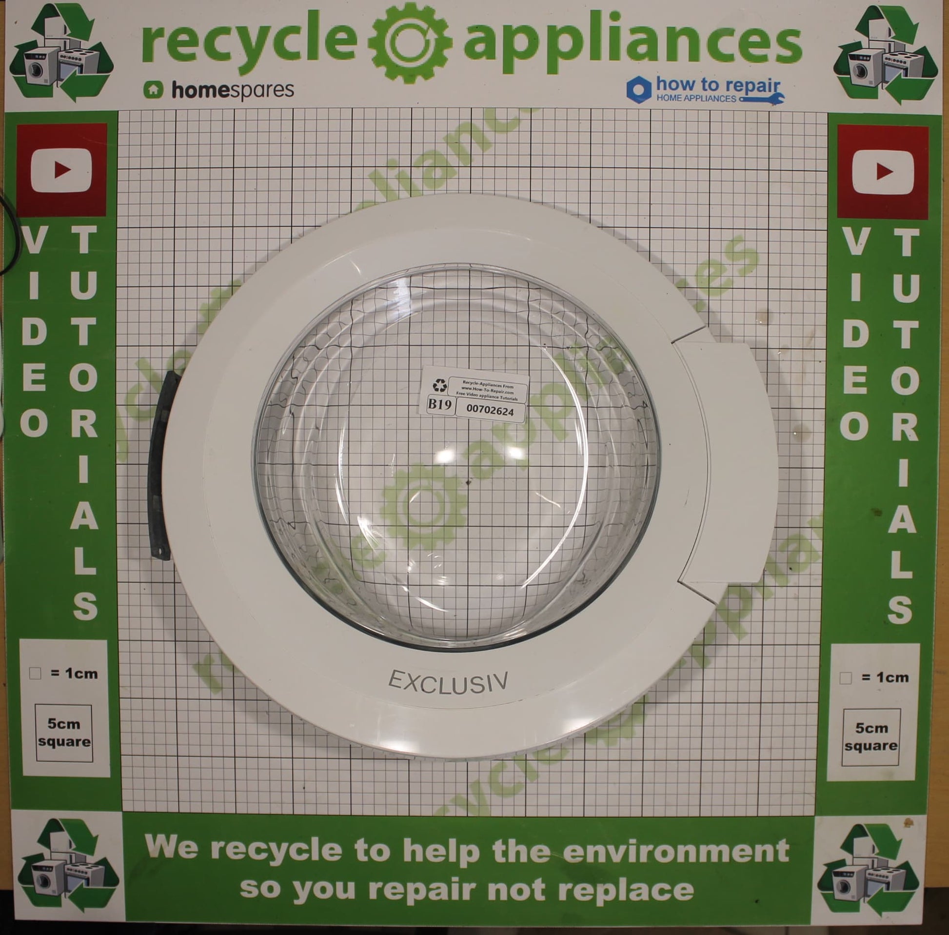 Bosch Avantixx Washing Machine Door Complete 00702624