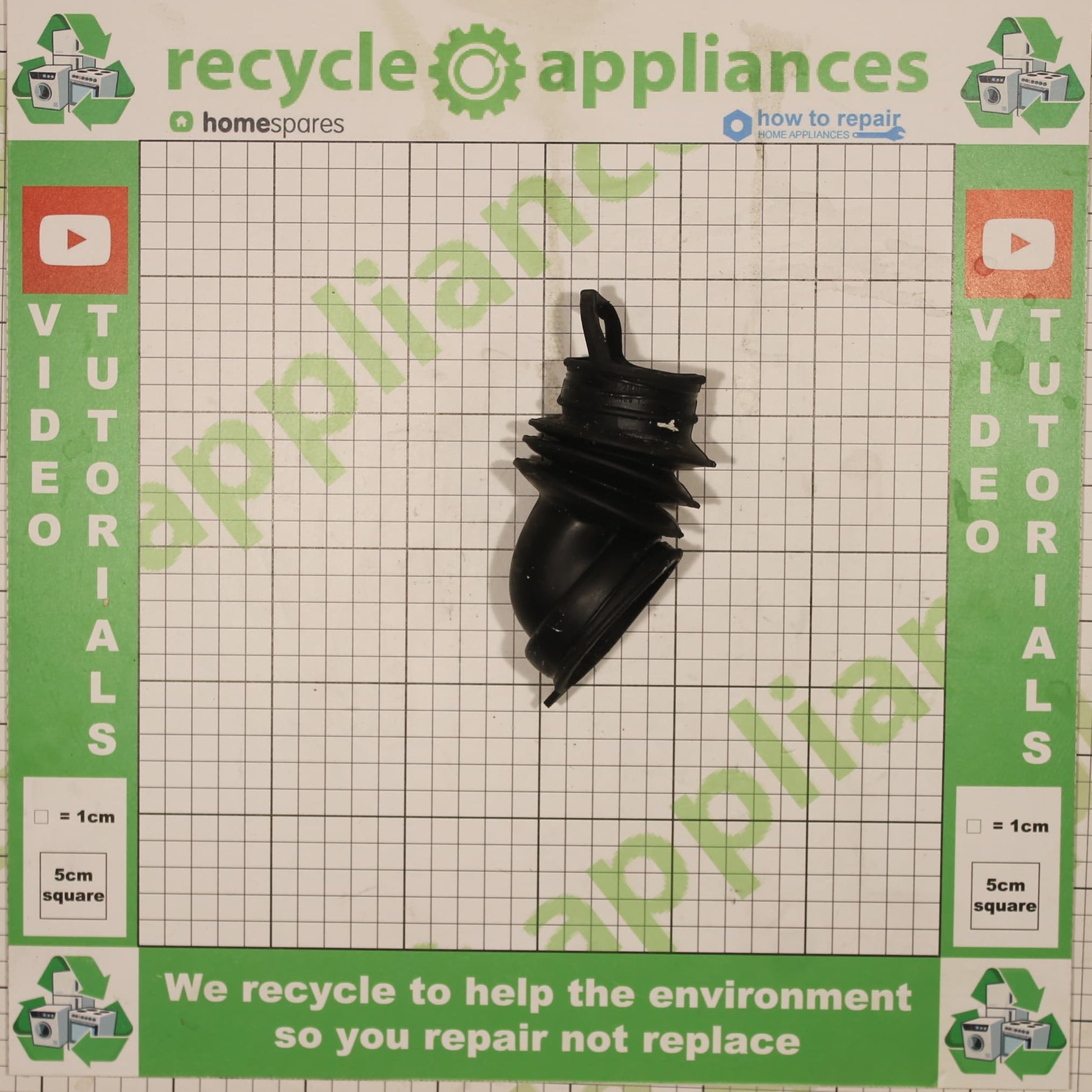 Washing Machine Soap Dispenser To Drum Tub Hose 1032753