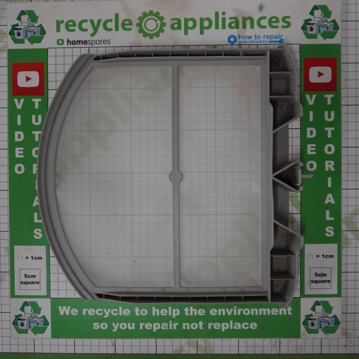 Tumble Dryer Door Fluff Filter 1254246042