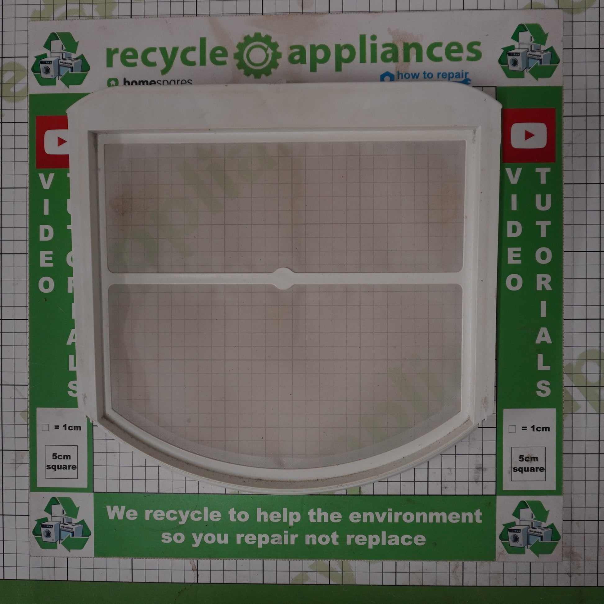 Tumble Dryer Door Fluff Filter 1254246042