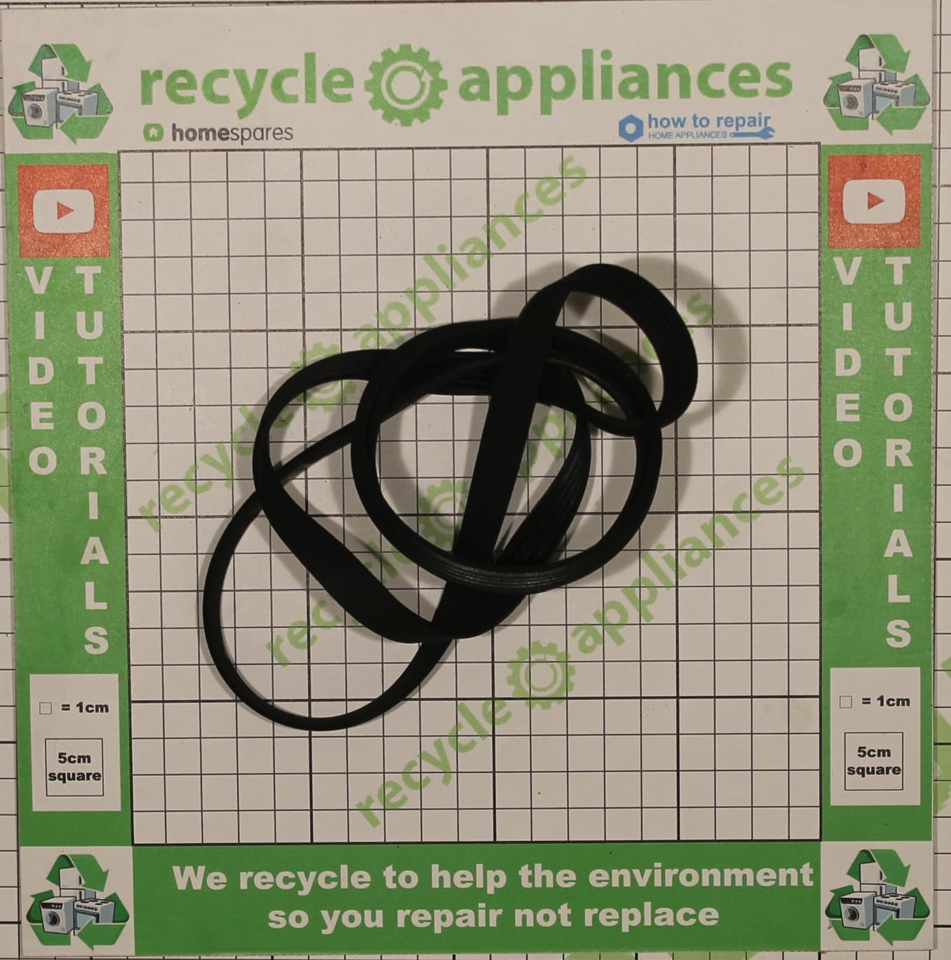 Genuine Washing Machine DRIVE BELT Poly-Vee Drive Belt - 1196J5PJE