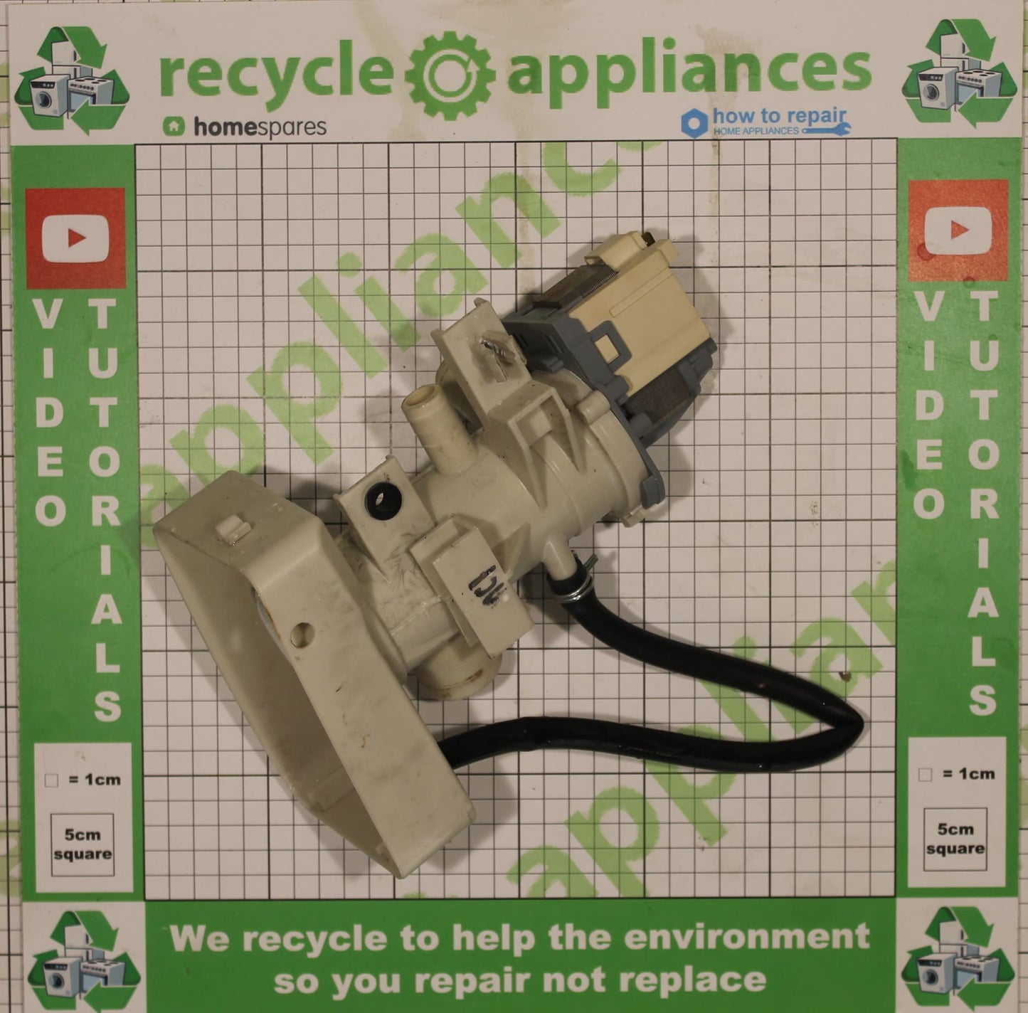 Washing Machine Pump Assembly Motor And Filter