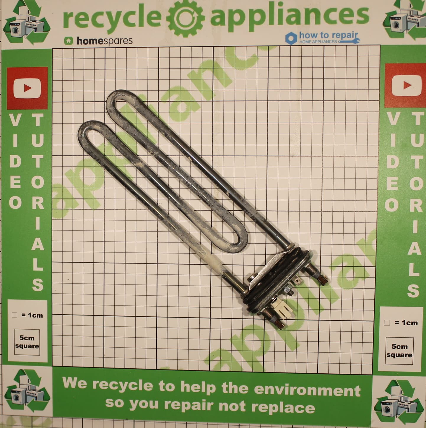 Genuine Washing Machine Dryer Heating Element With Sensor 1950W 1325064101