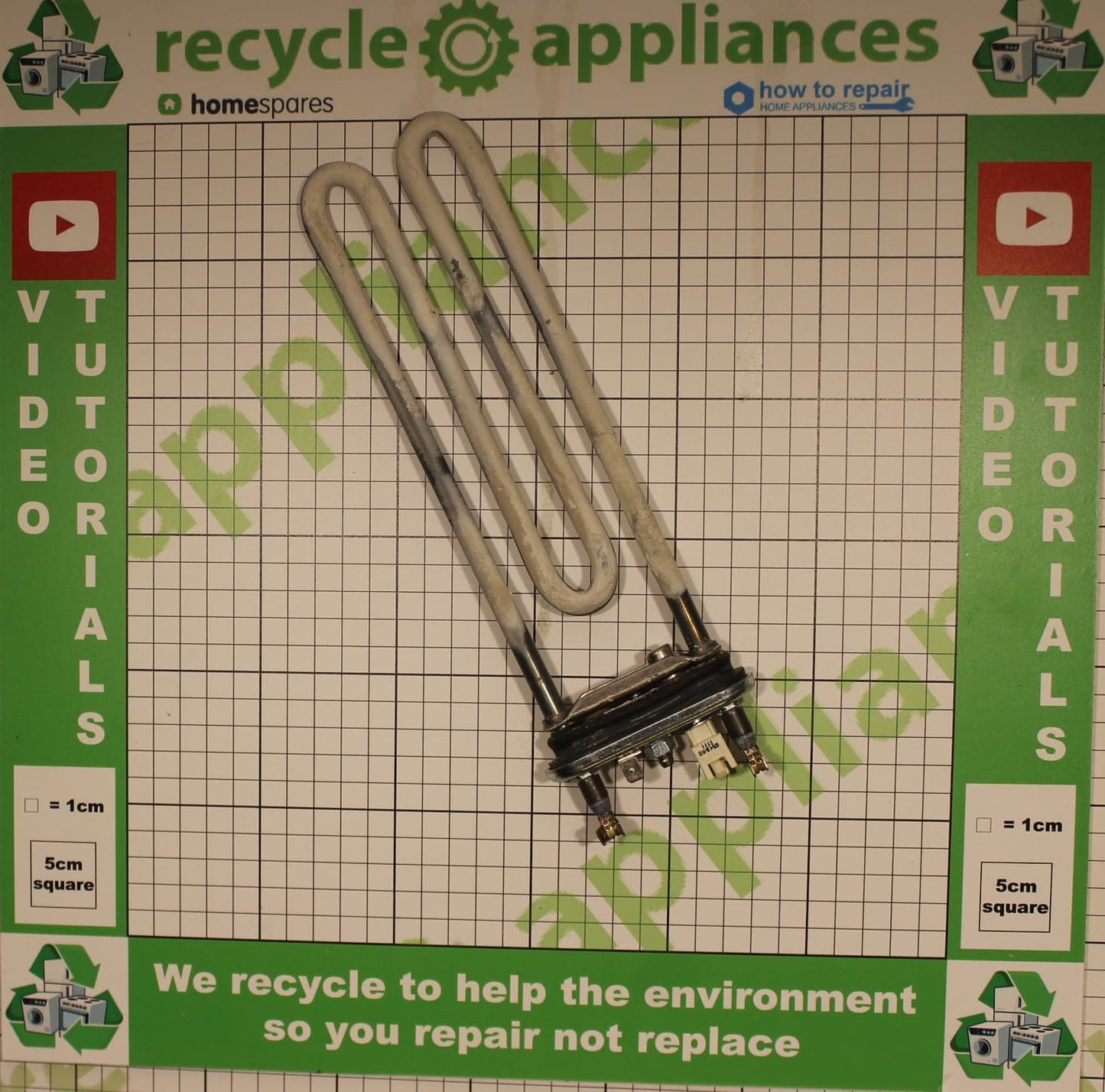 Genuine Washing Machine Dryer Heating Element With Sensor 1950W 1325064101