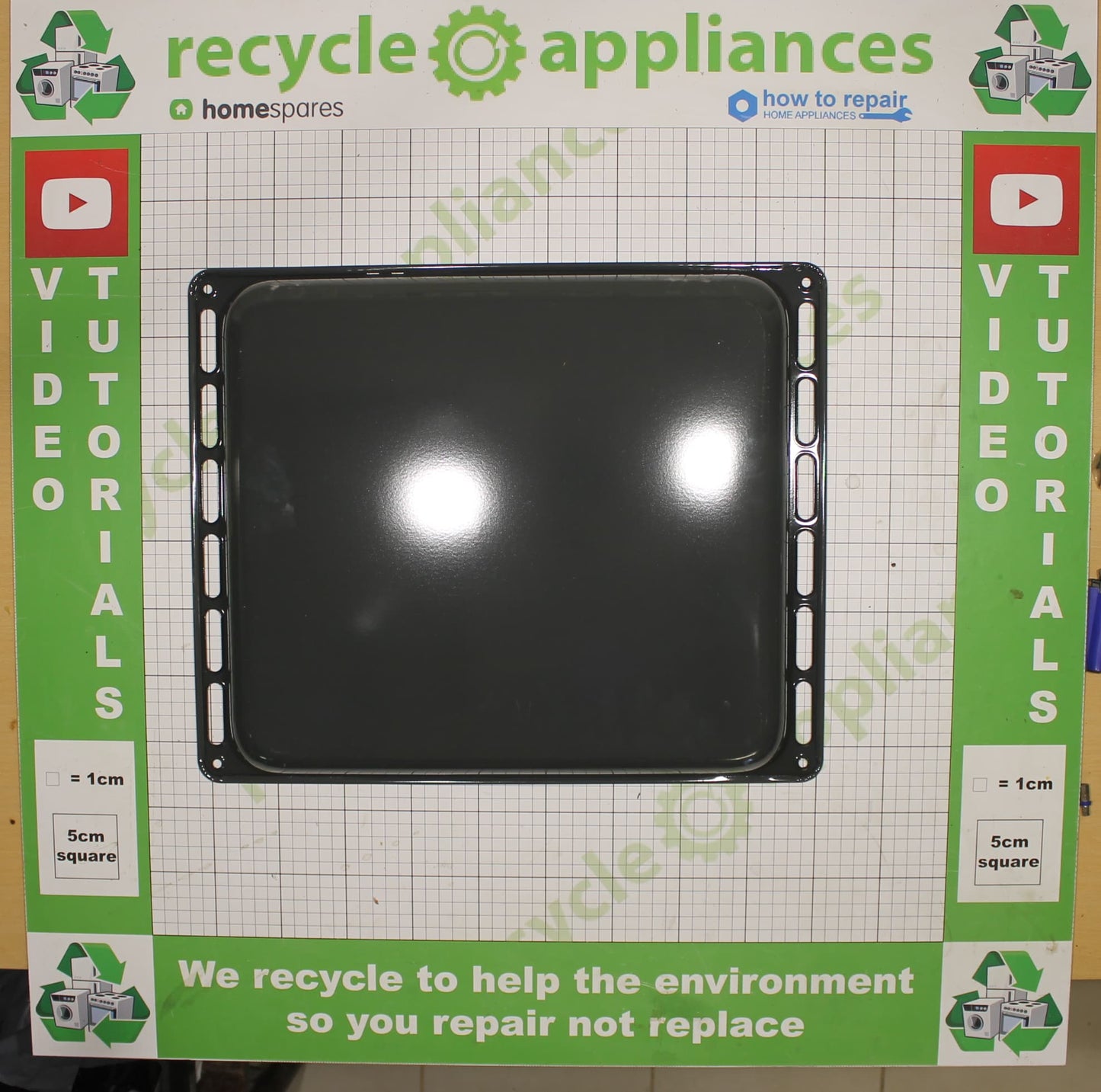 Cooker Oven Baking Tray deep 465mm x 380mm x 40mm 20759666