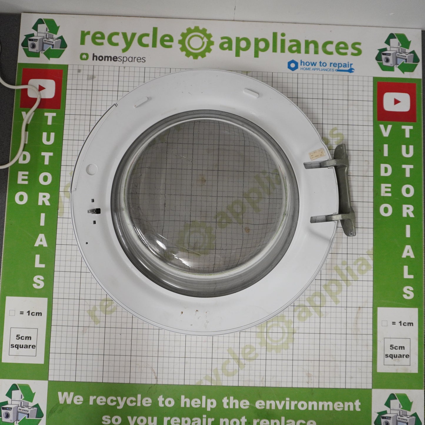 Door Assembly Beko Washing Machine 2434700300