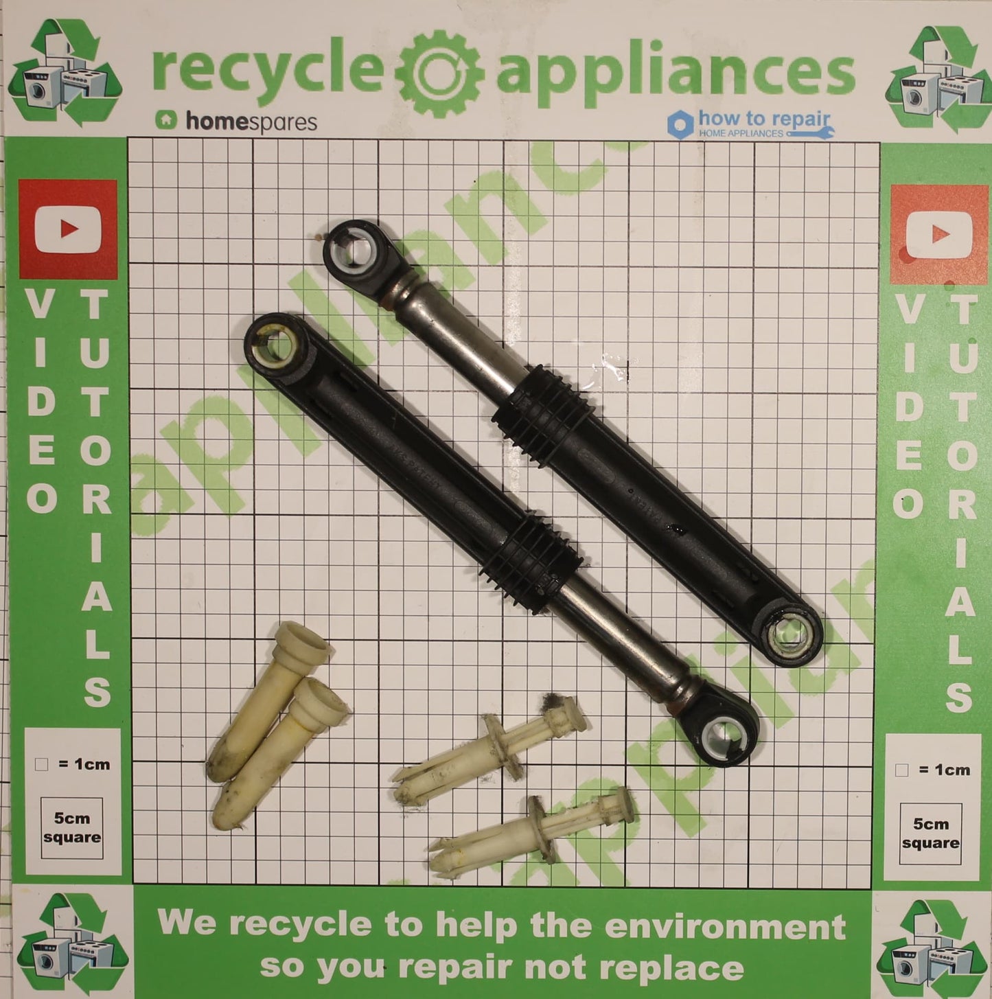 Pair of Washing Machine Shock Absorbers 2816871100