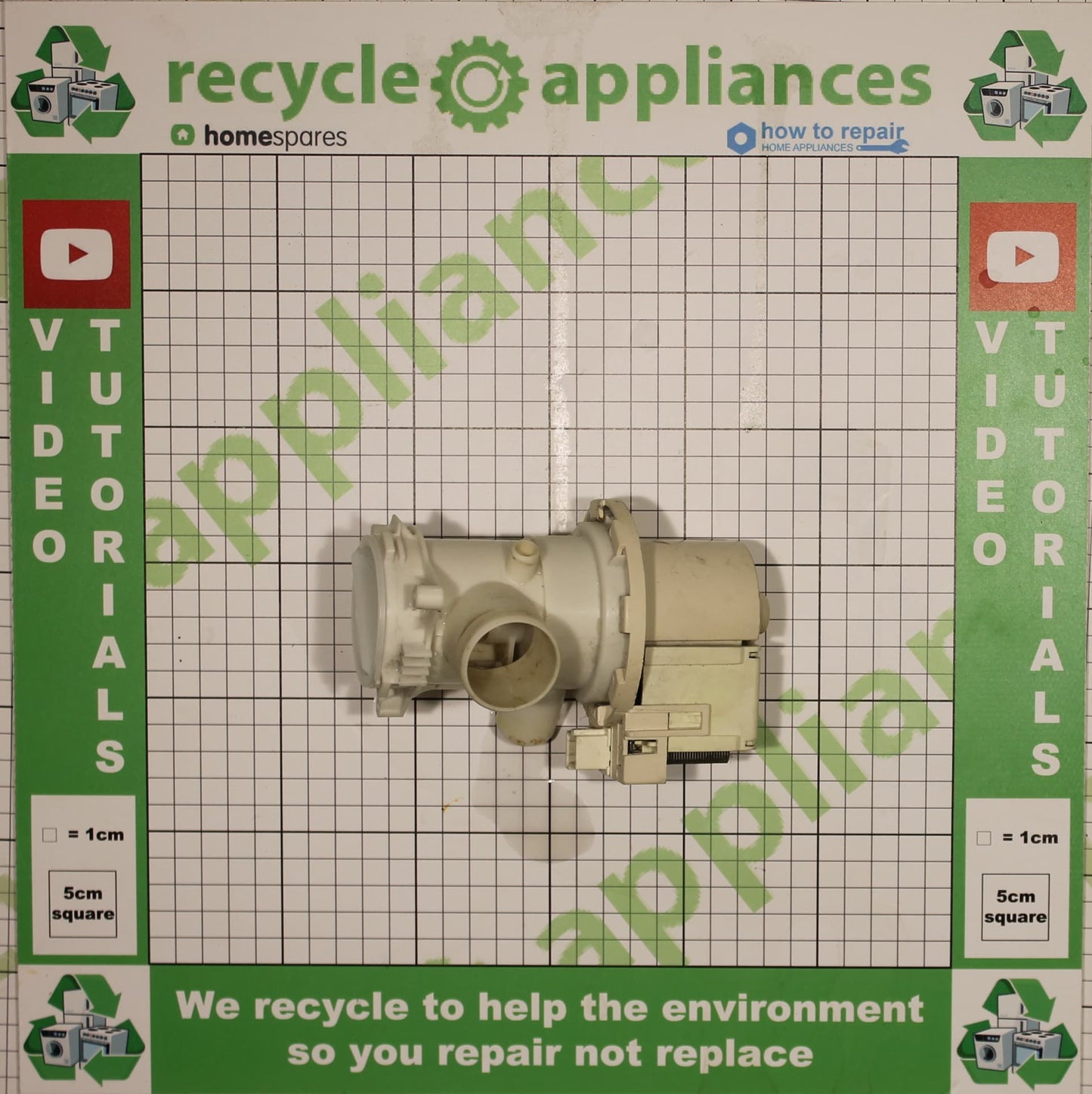 Beko Drain Pump Assembly : Arcelik SPW165250e31p 25w