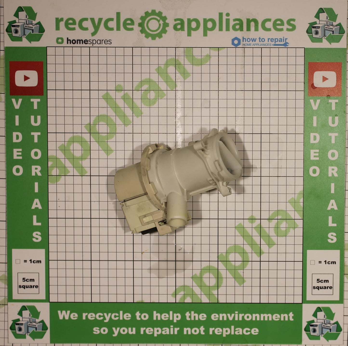 Beko Drain Pump Assembly : Arcelik SPW165250e31p 25w