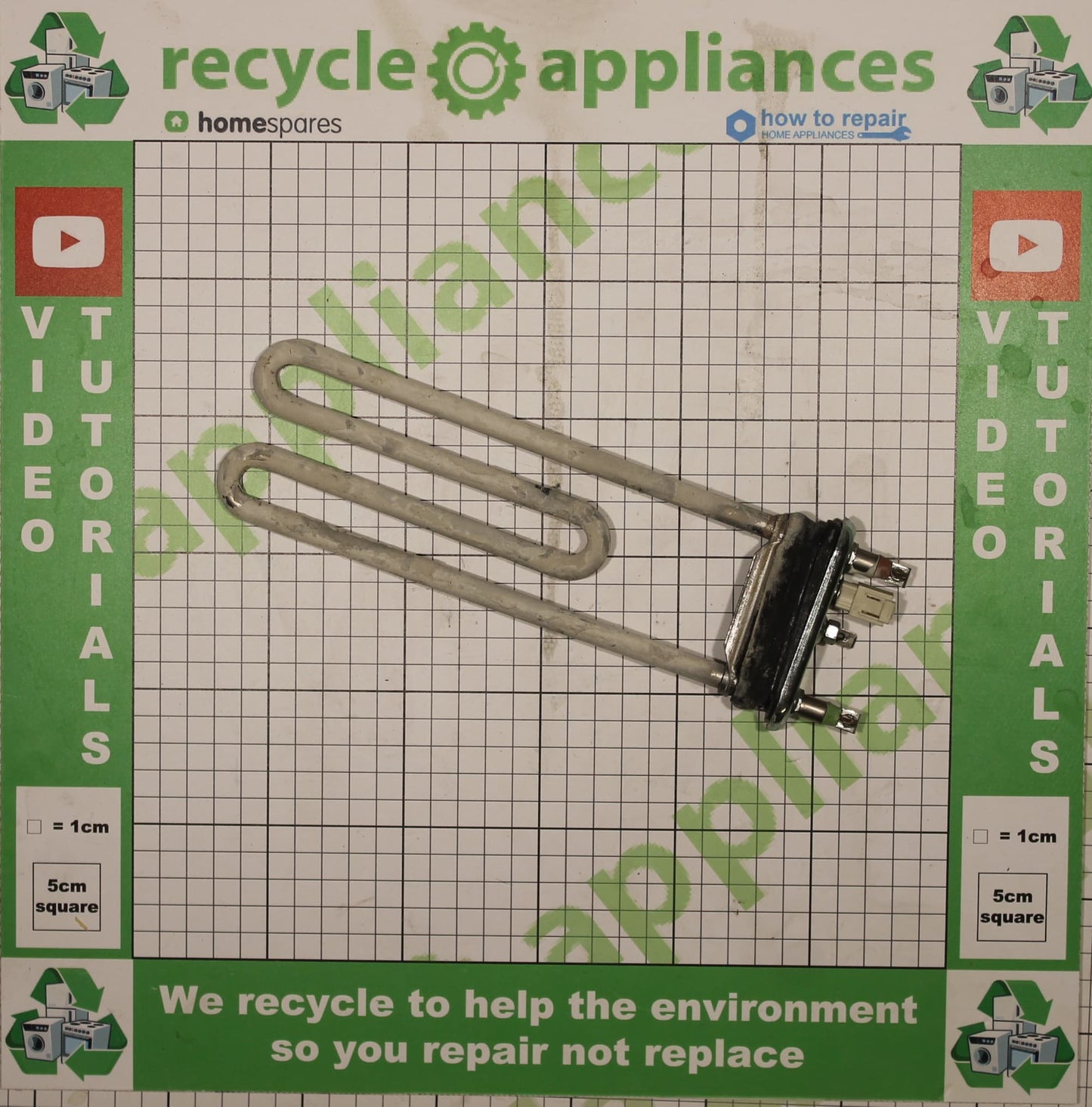 Washing Machine Heater Element : Kawai 1850w 32004626
