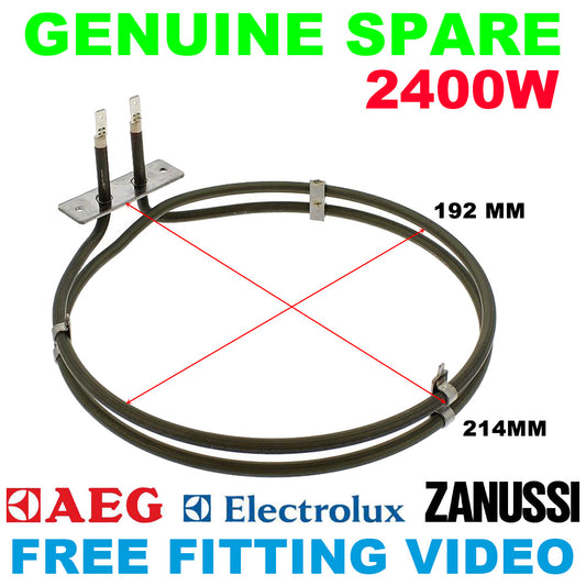 Aeg Electrolux John Lewis Kupperbusch Zanussi Cooker Fan Oven Element 2400W