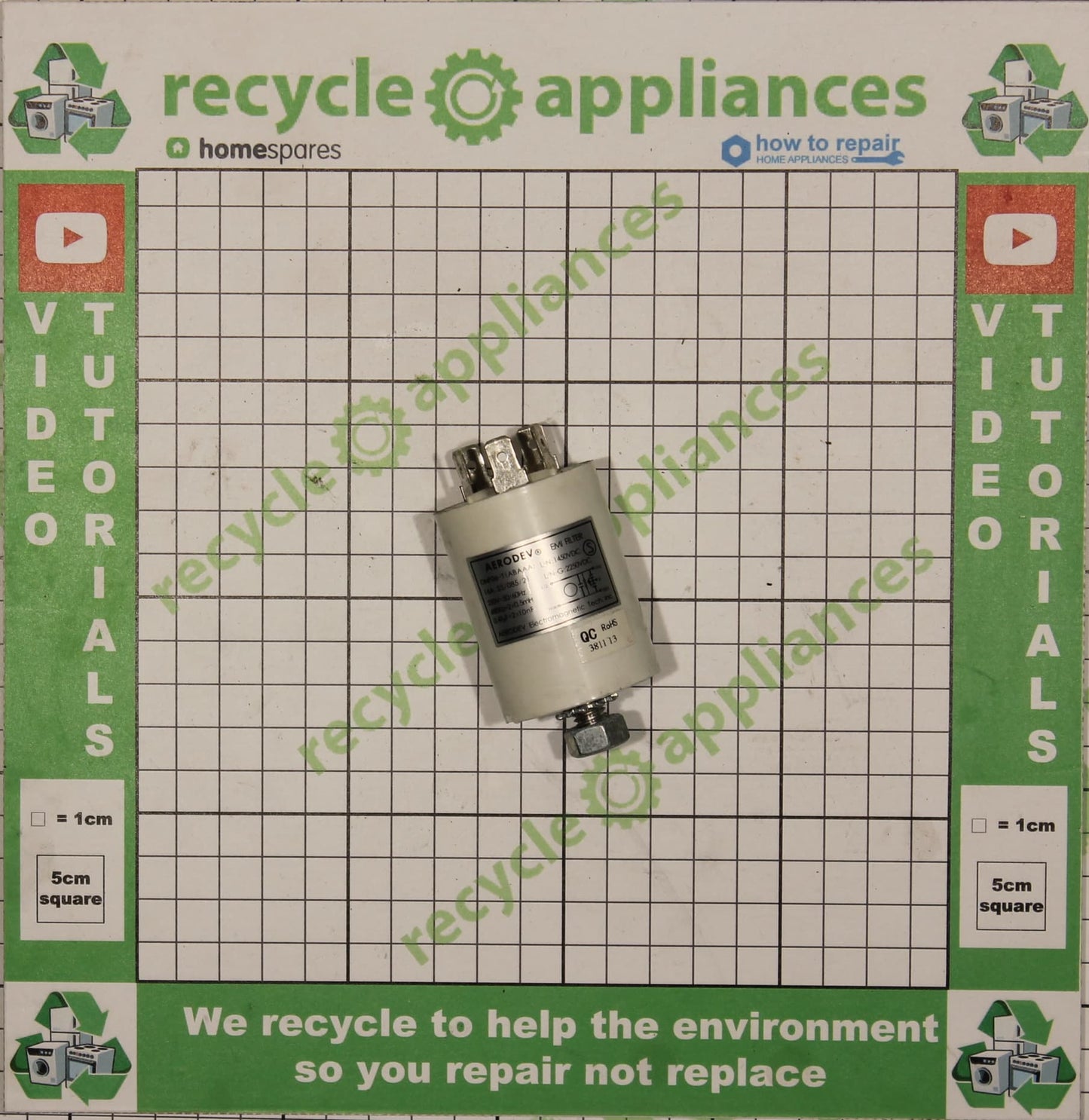 Washing Machine Electrical suppressor filter Anti-interference 4055066445