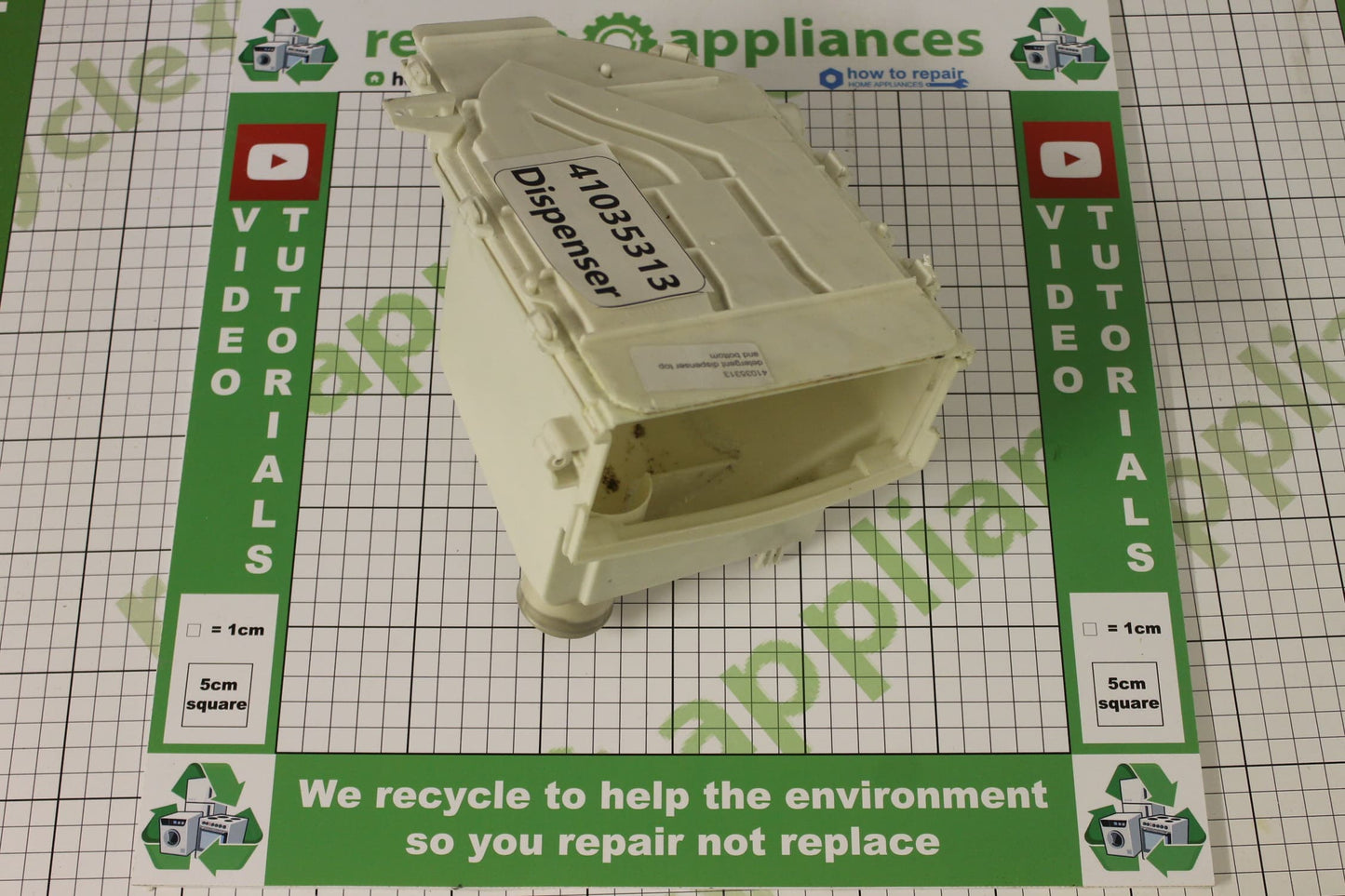 Genuine Washing Machine Detergent Dispenser Bottom Housing Top Housing