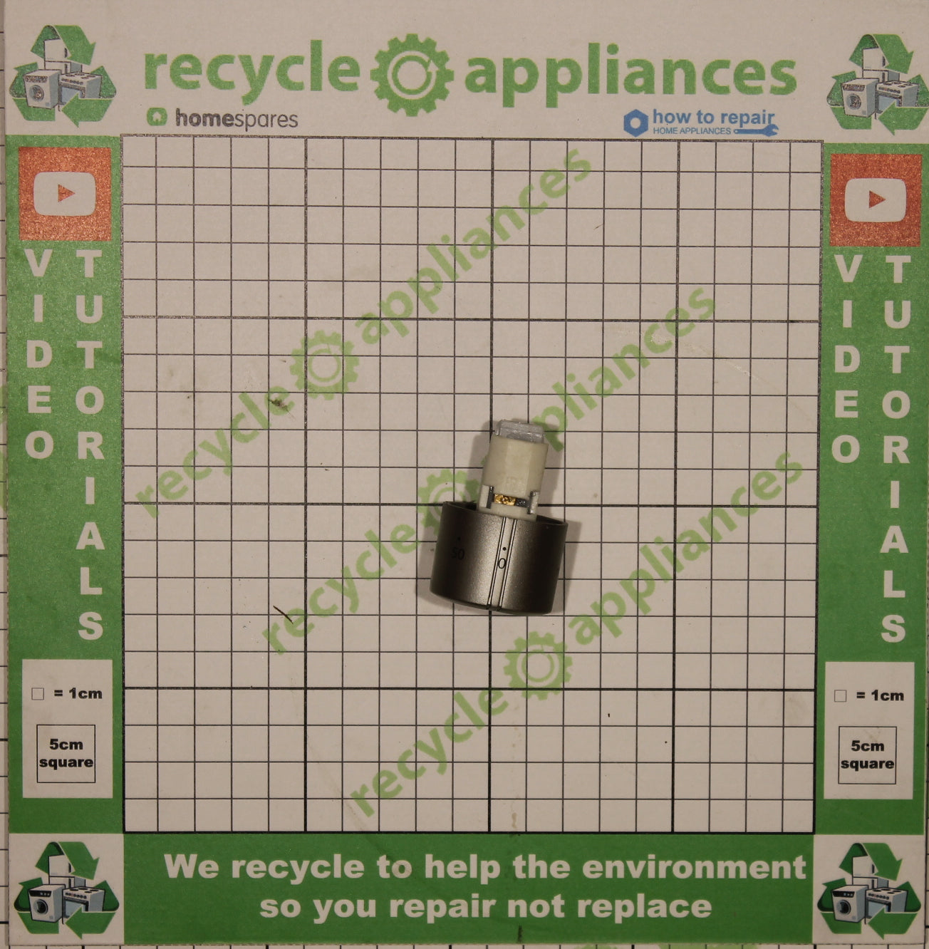 Cooker Oven Temperature Knob Silver 42142185