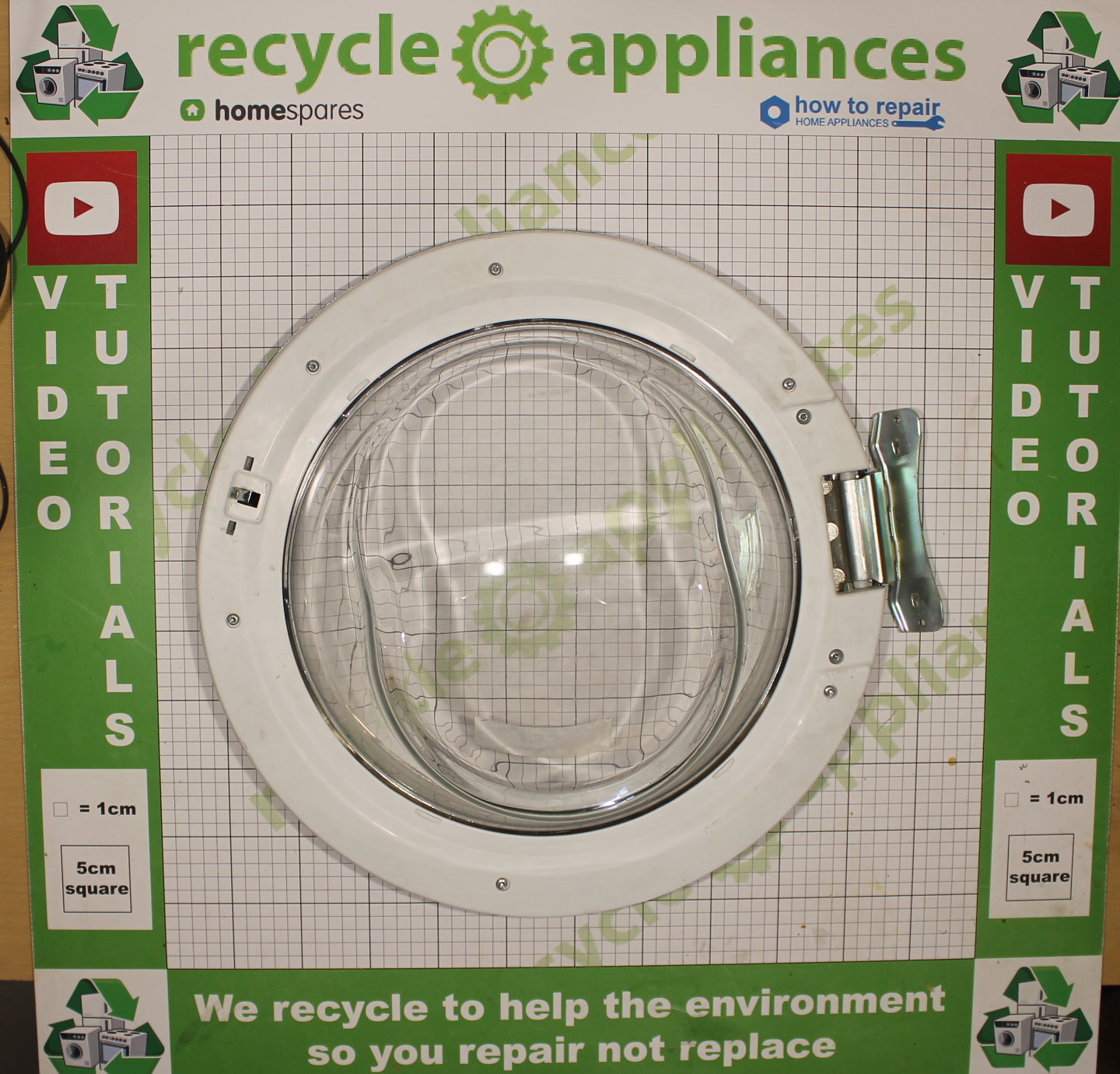 Candy, Hoover, Washing Machine Door Assembly