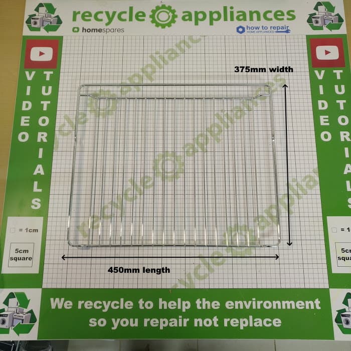 Cooker Oven Rack Shelf 375 mm x 450mm 481010635612