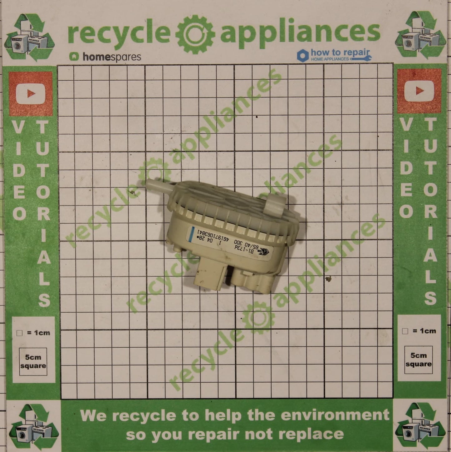 Whirlpool Washing Machine Pressure Switch 481227128441