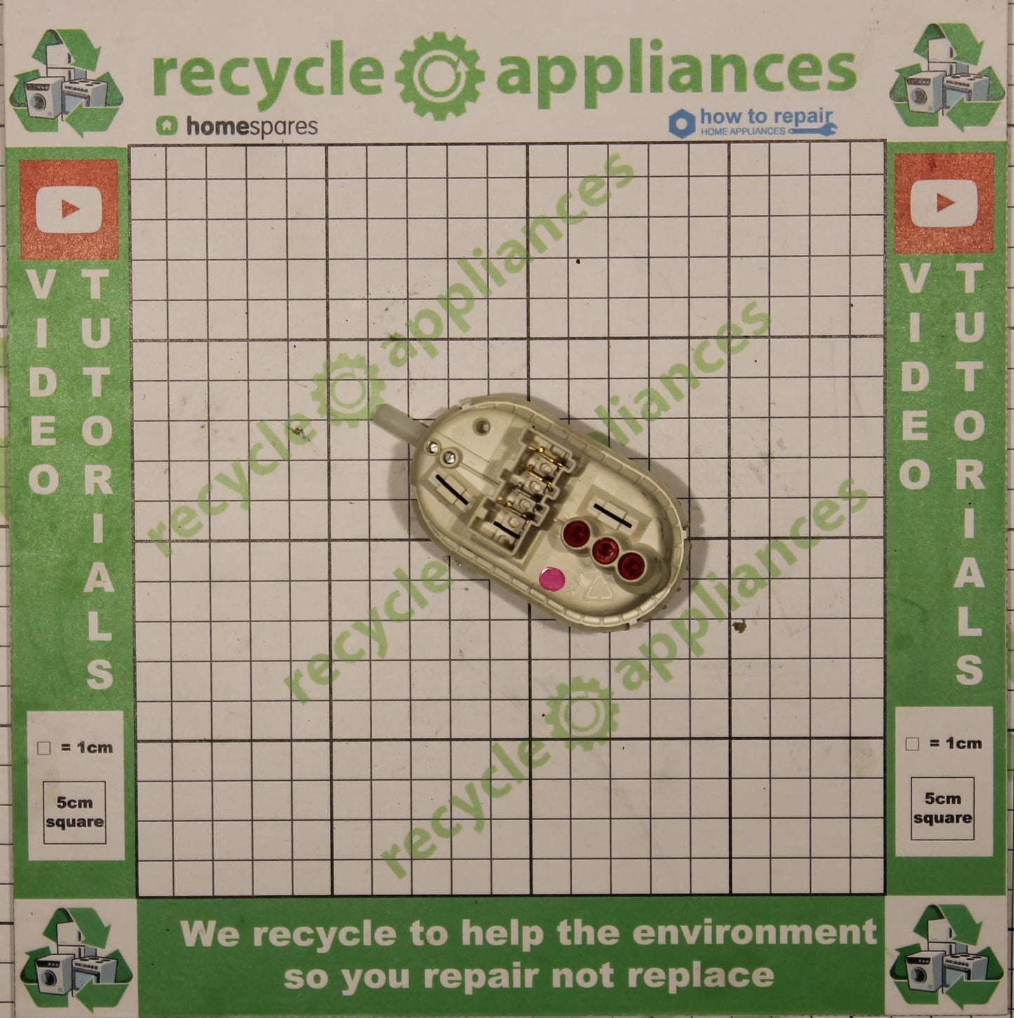 Whirlpool Washing Machine Pressure Switch 481227128441