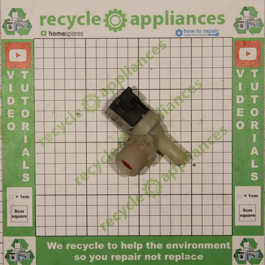 Whirlpool Washing Machine Hot Water Single Inlet Solenoid Valve : 90deg.