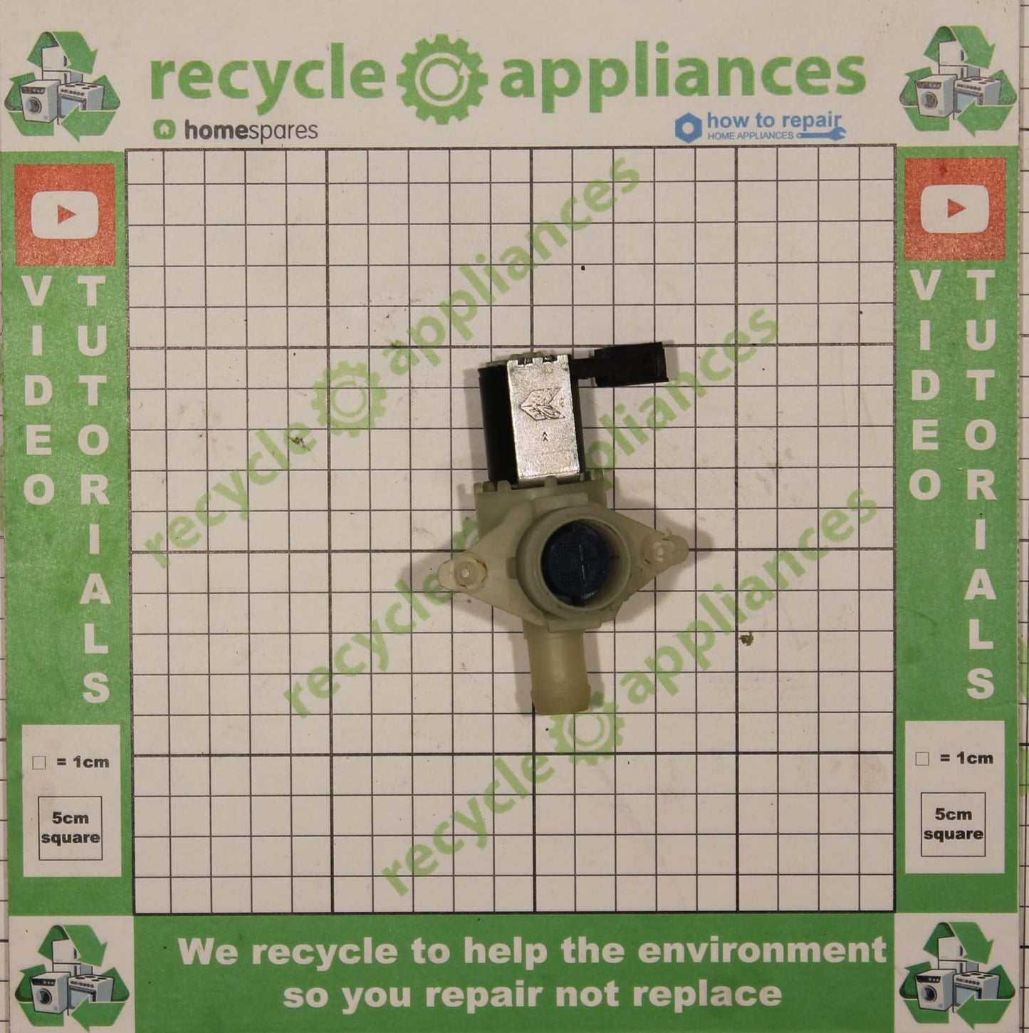 Whirlpool Washing Machine Cold Water Single Inlet Solenoid 481228128382