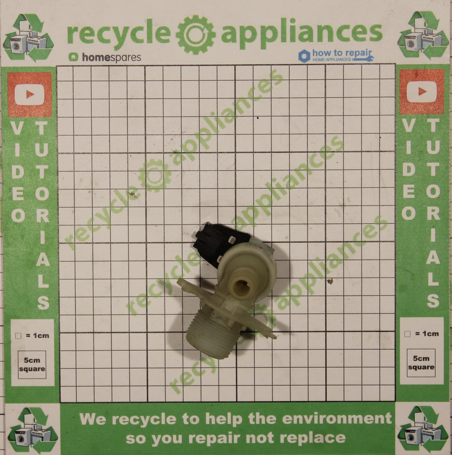 Whirlpool Washing Machine Cold Water Single Inlet Solenoid 481228128382